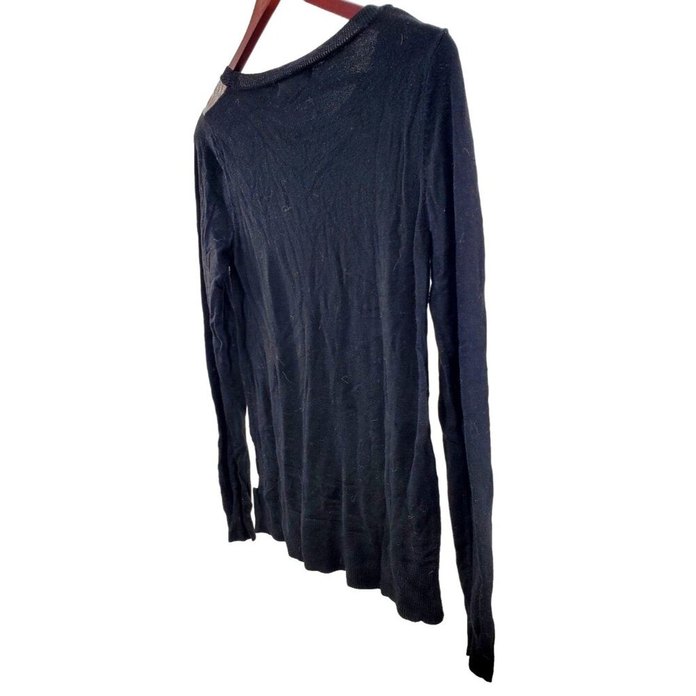 Mossimo Sweater Abstract Patchwork Colorblock Cas… - image 8